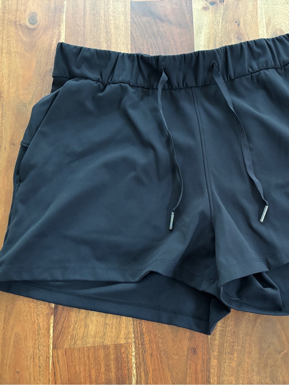 Lululemon On The Fly Black Shorts - Size 10